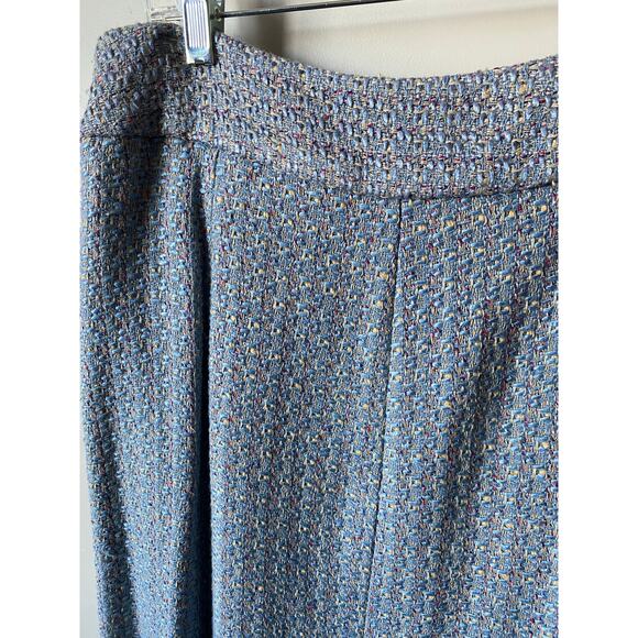 NWT Pendleton Blue Tweed Silk Blend Midi Skirt- Size 12 - Picture 14 of 14
